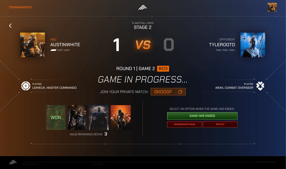 Echelon screen 1