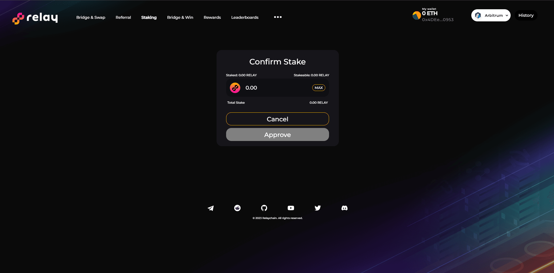 Relay Chain screen 1